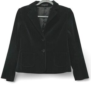 Theory Black Corduroy‎ 2 Button Slim Fit Blazer Designer $399